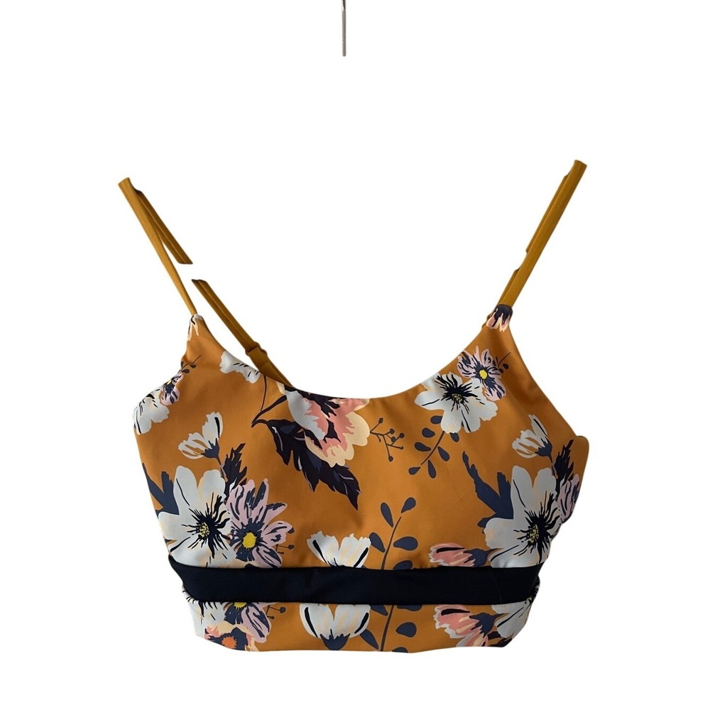 Senita Athletics Floral Sports‎ Bra Small